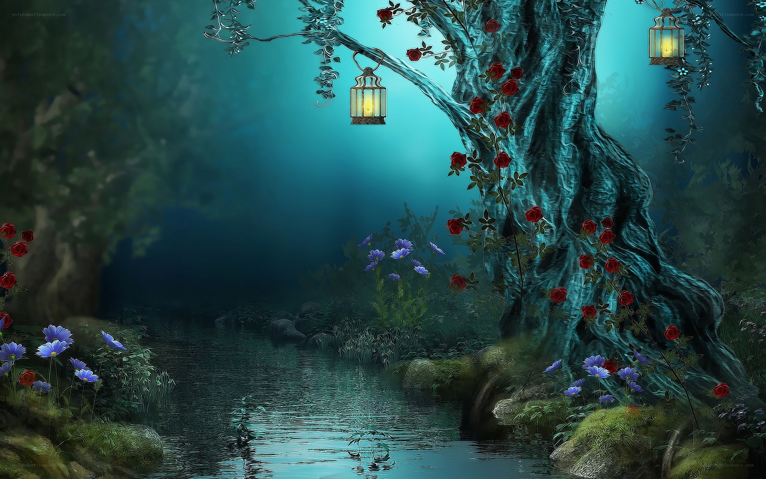 Enchanted forest stream