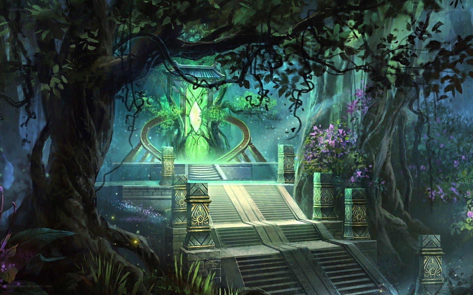 enchanted forest temple
