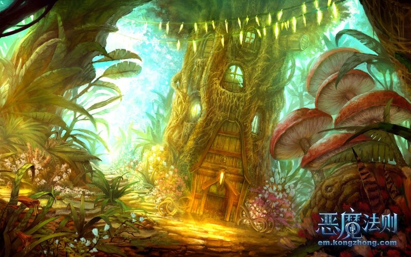 enchanted forest treehouse