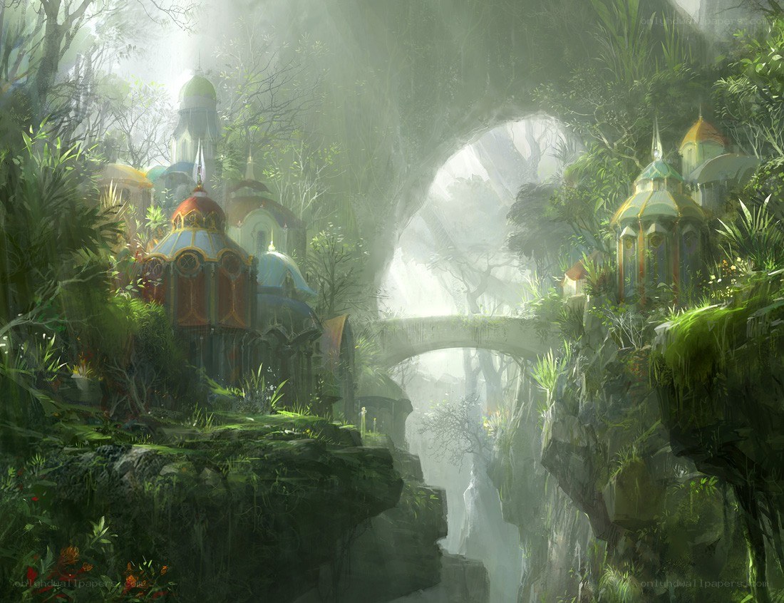 enchanted forest village