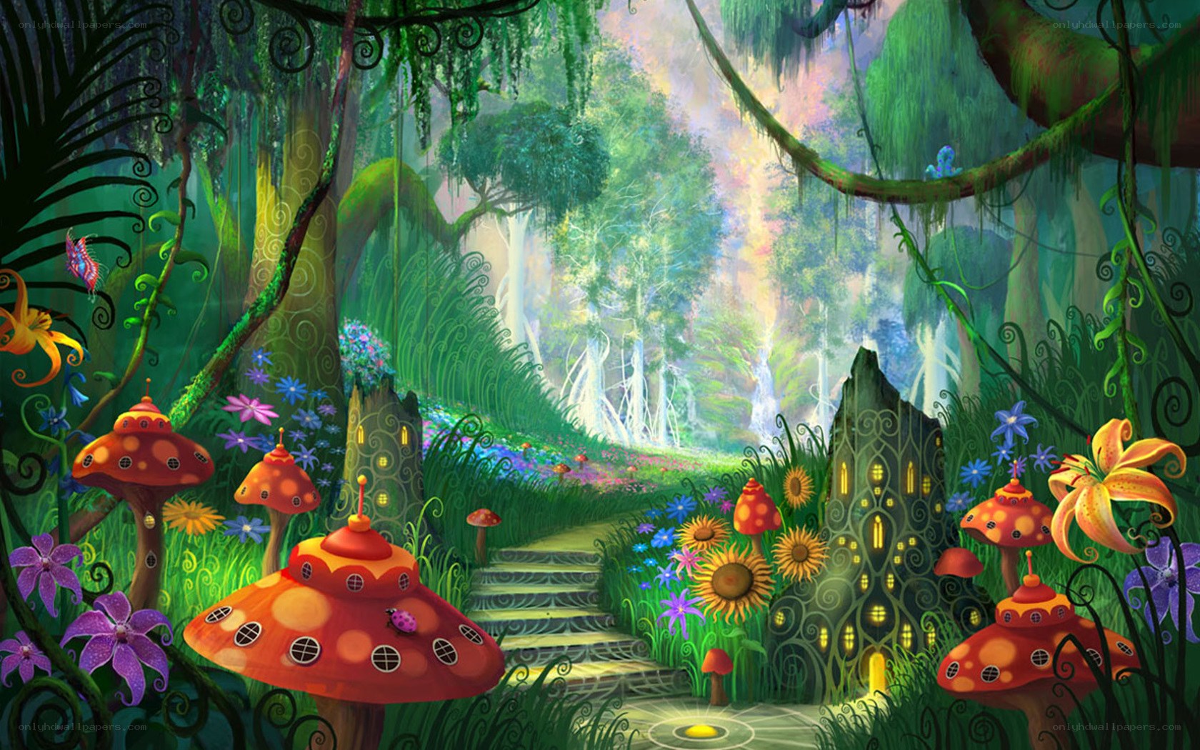 enchanted forest village