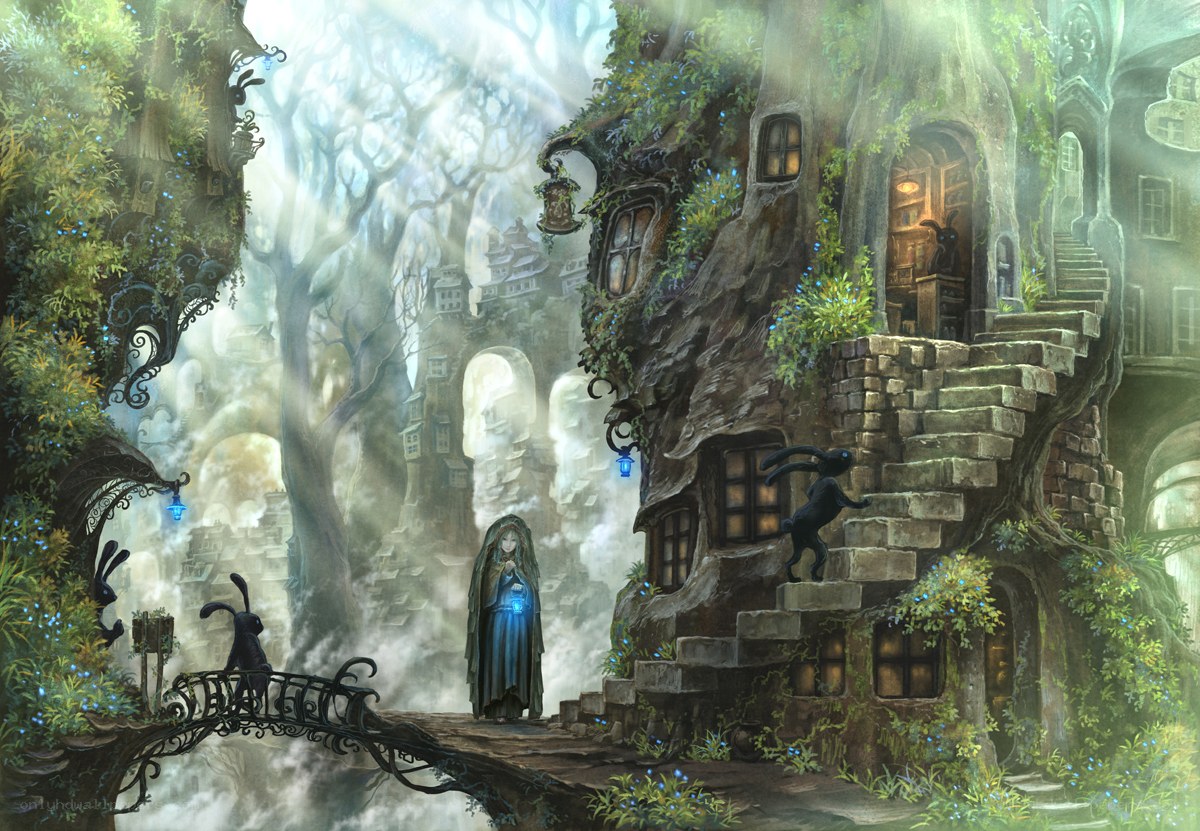 enchanted forest village