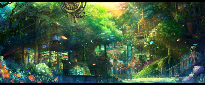 enchanted forest village