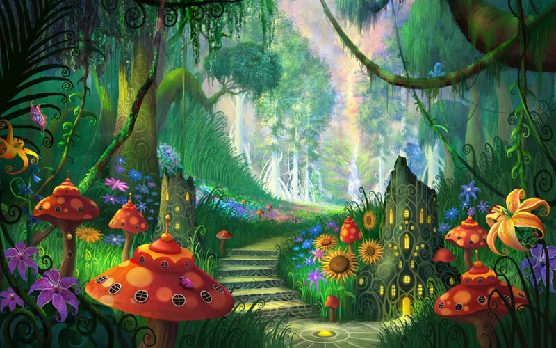 enchanted forest village
