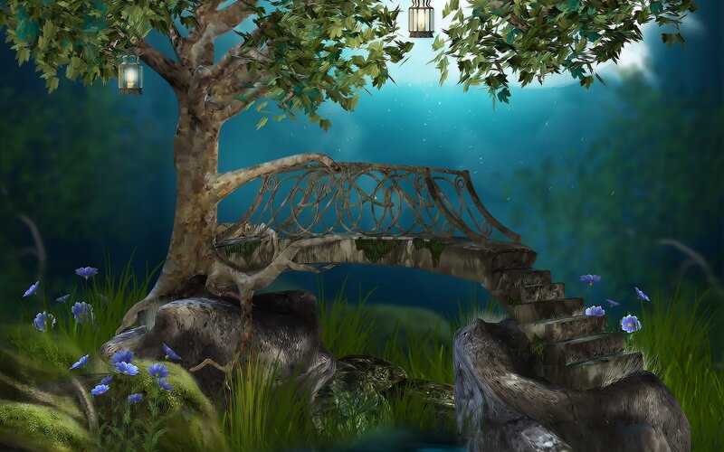 Enchanted Garden Bench
