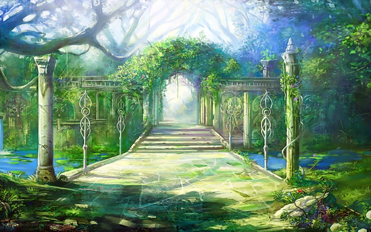 enchanted garden pathway