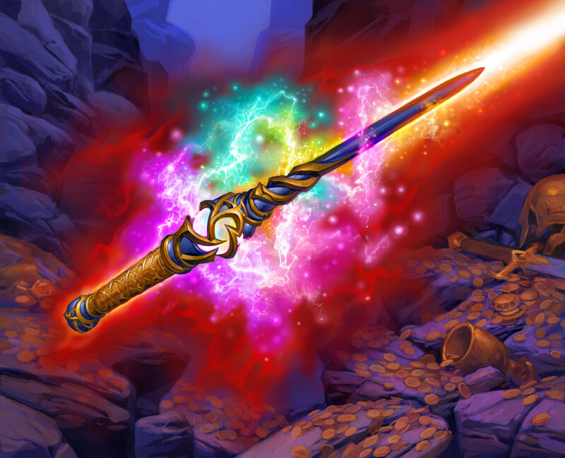 Enchanted Staff in Cave