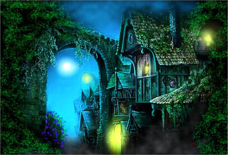 Enchanted Village at Night