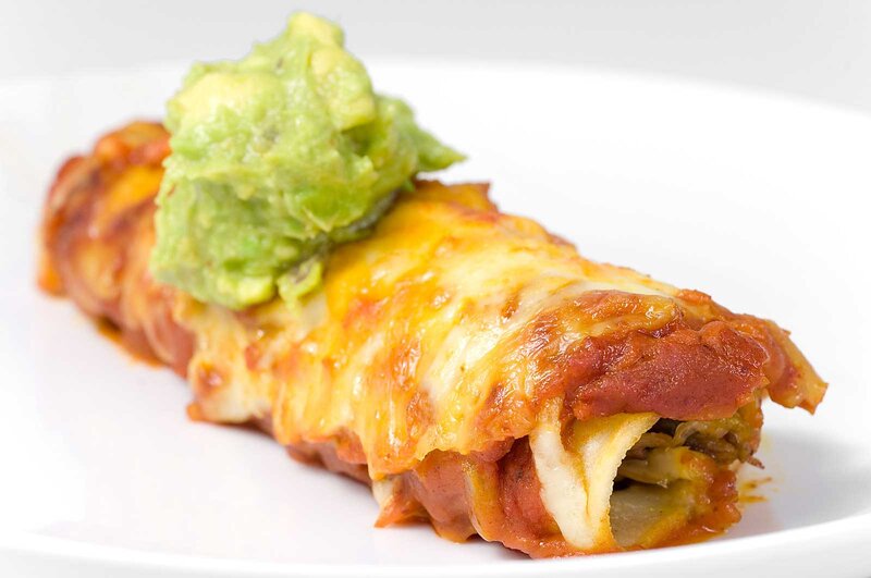 Enchilada with Guacamole