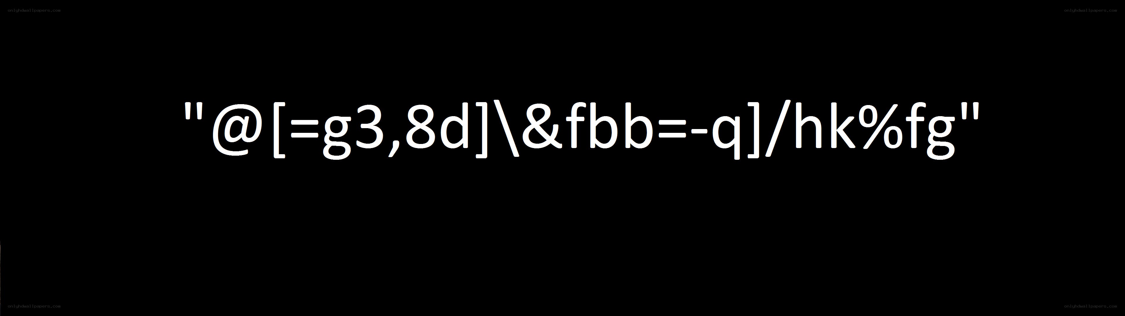 encoded string on black background