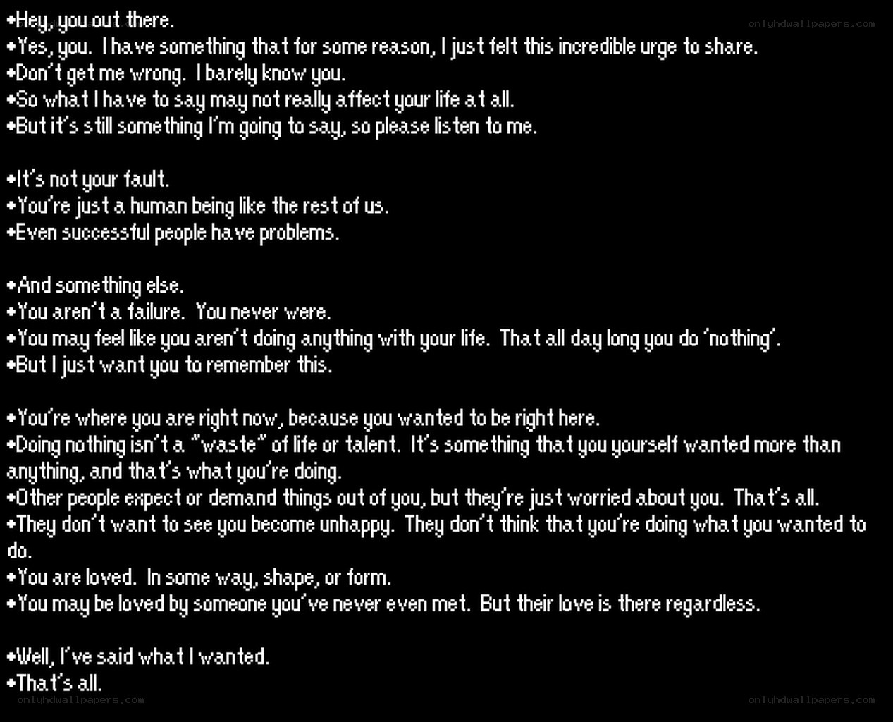encouraging message to someone