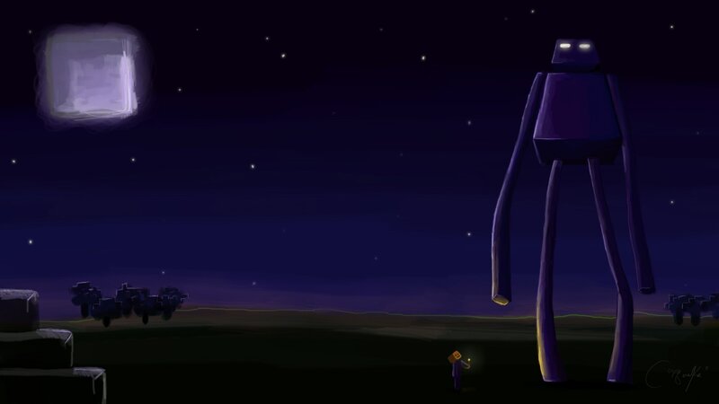 Enderman and Player
