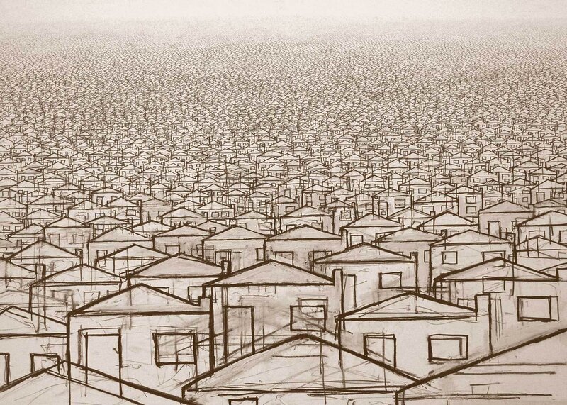endless rows of houses