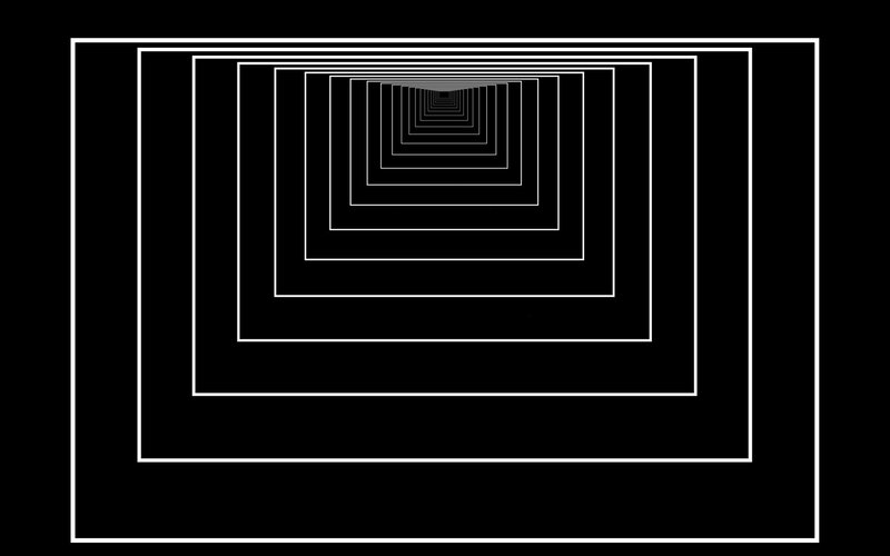 endless tunnel of rectangles