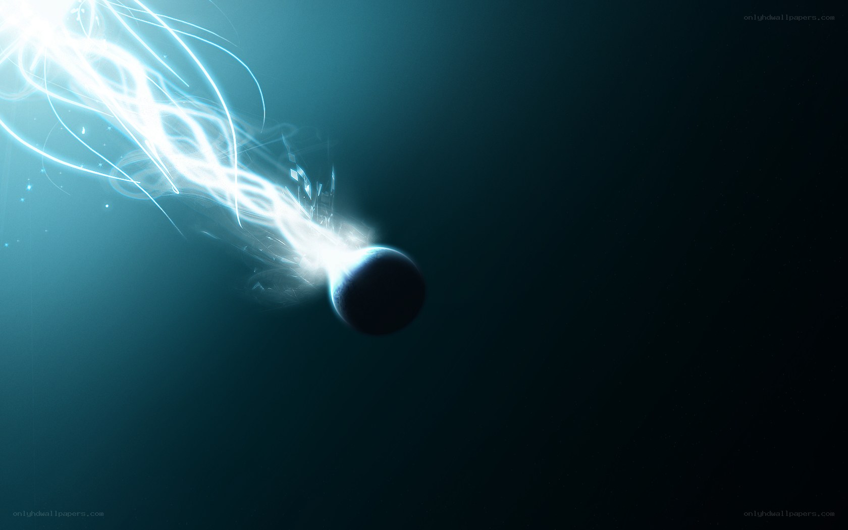 energy beam on planet