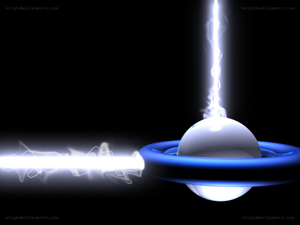energy beam striking sphere