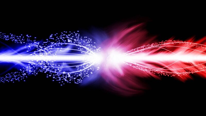 Energy Beams Colliding