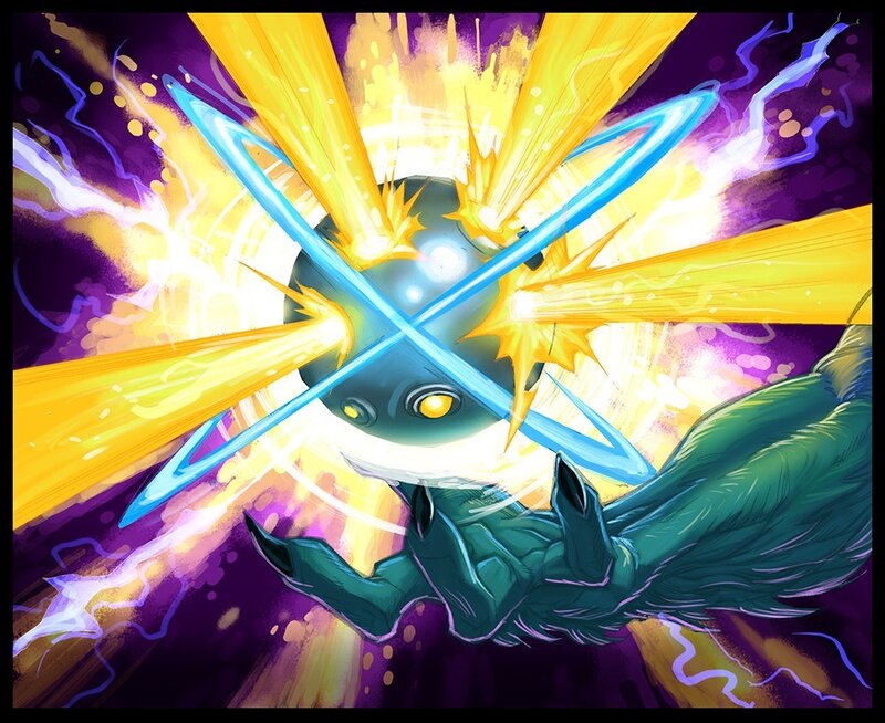 Energy blast from a creature