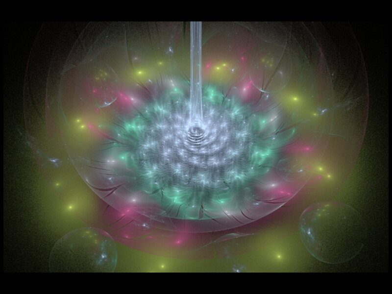 Energy Vortex in Space — Green
