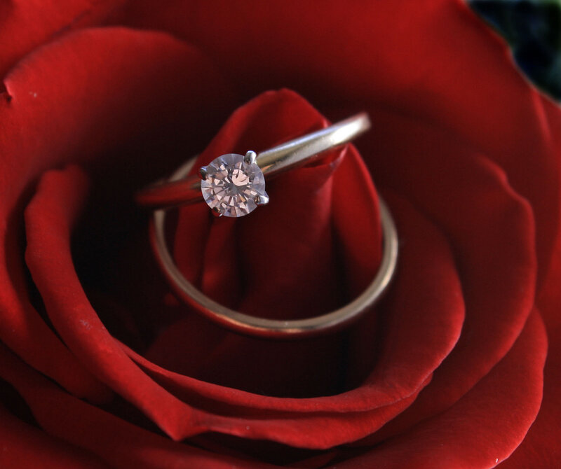 Engagement Ring in Rose