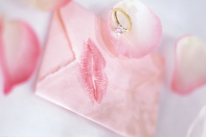 Engagement Ring on Envelope