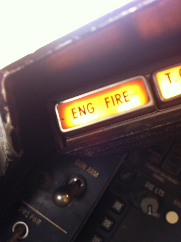 engine fire warning light