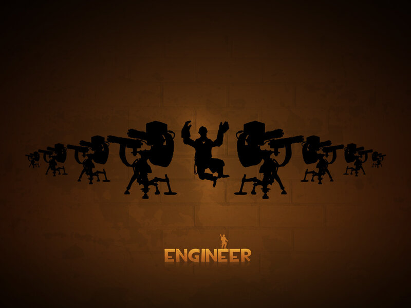Engineer character silhouette