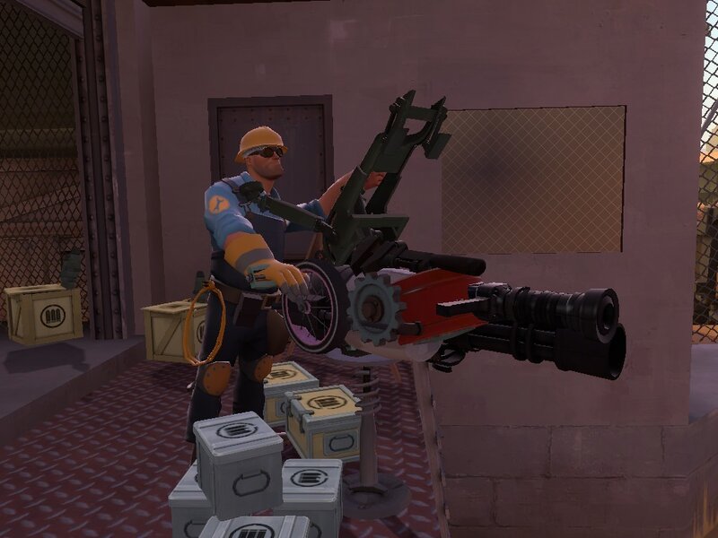 Engineer with heavy weapon