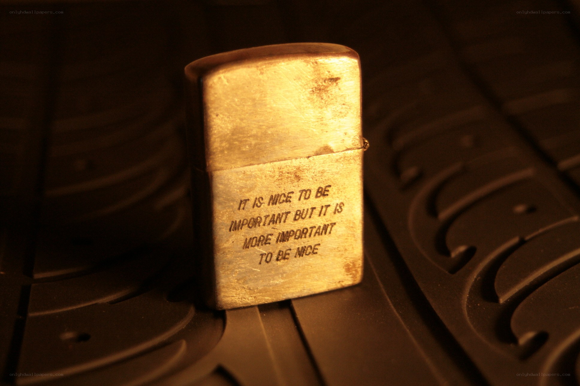 engraved lighter with quote
