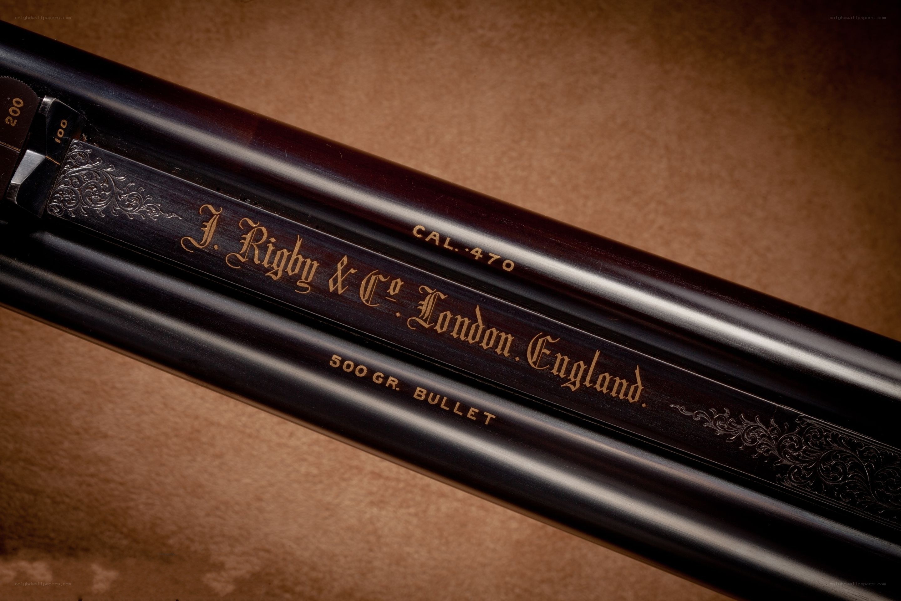 Engraved shotgun barrel
