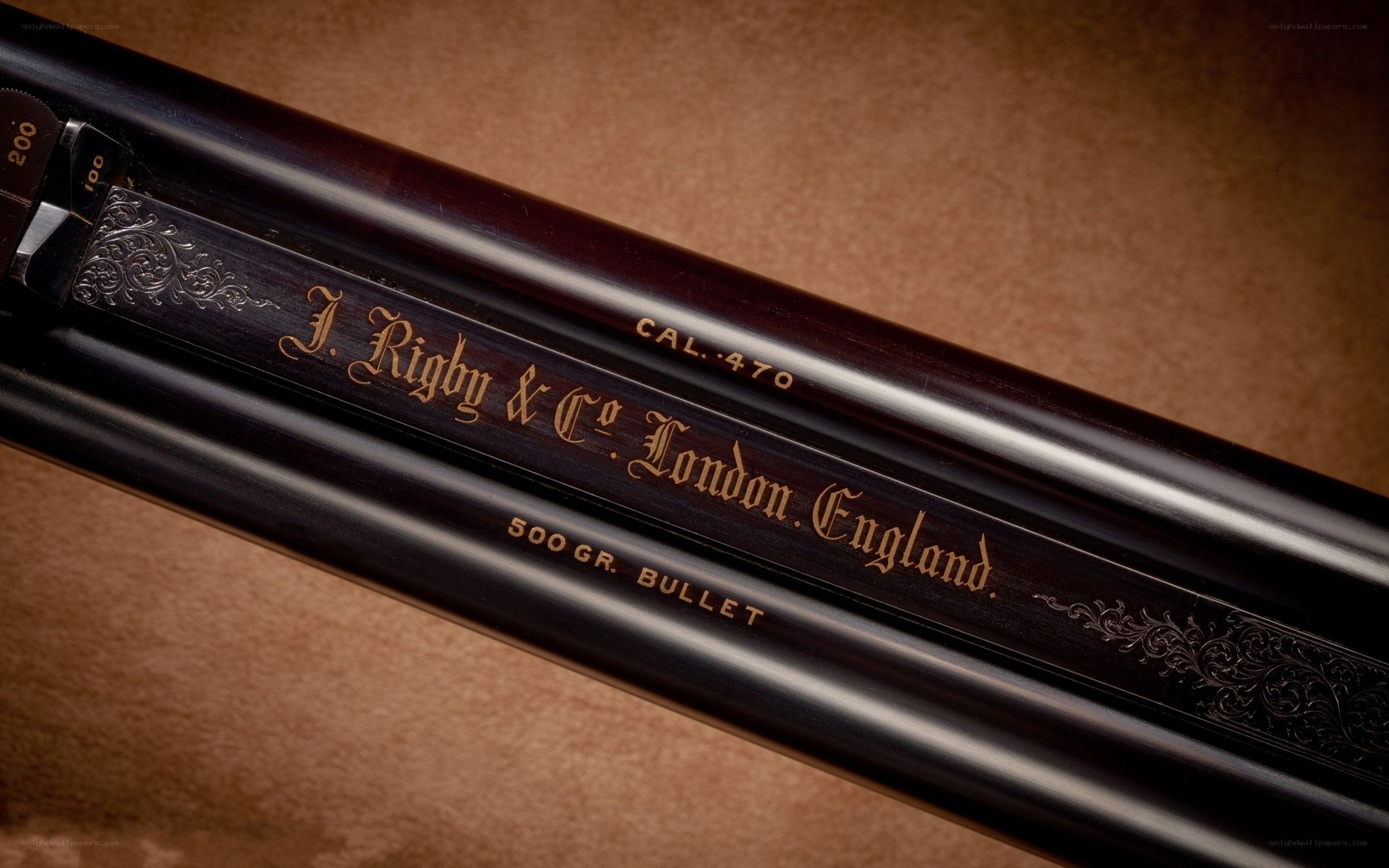 Engraved shotgun barrel