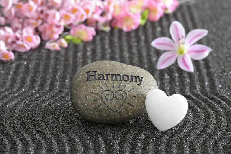 Engraved Stone with Heart