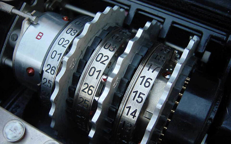 Enigma Machine Rotors — Silver