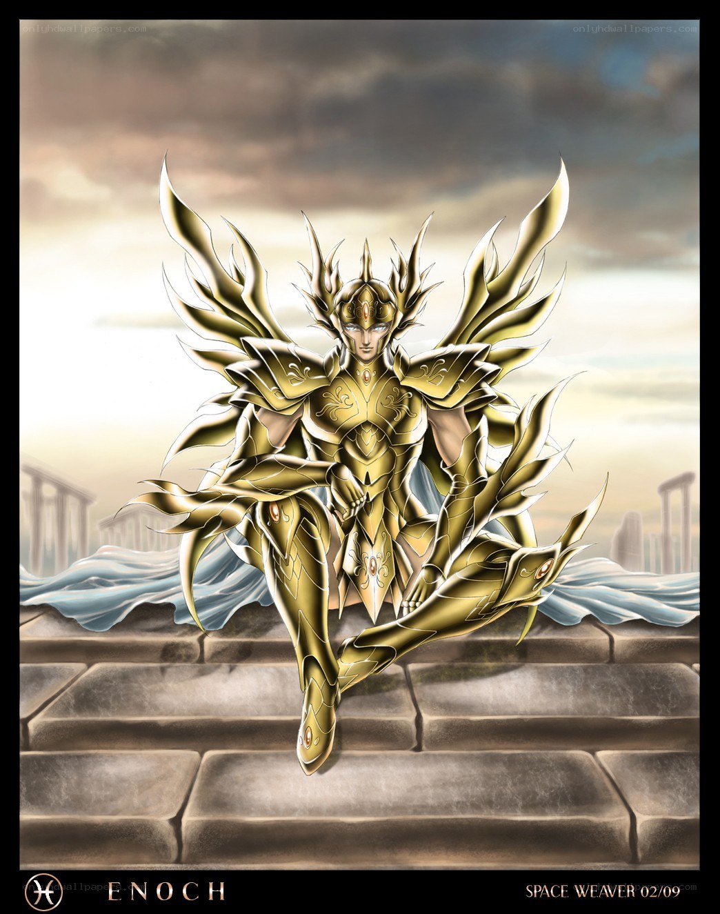 Enoch in golden armor