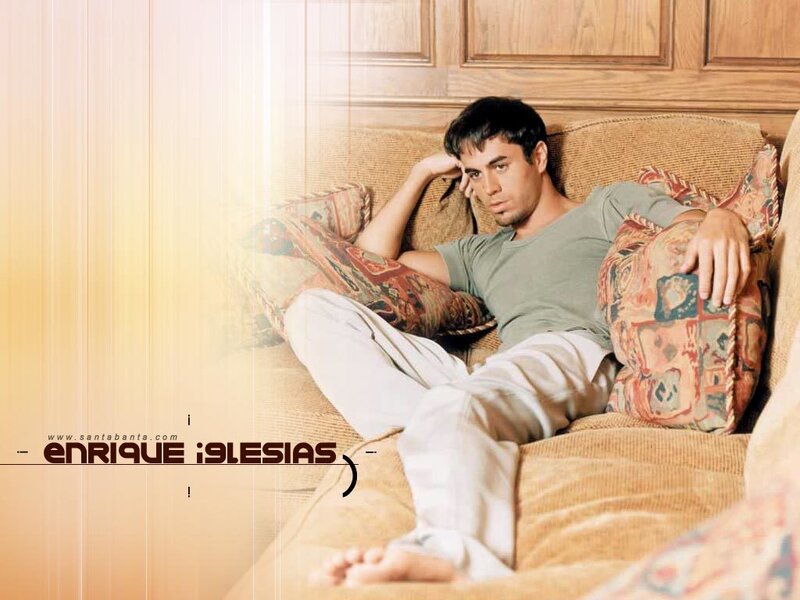 Enrique Iglesias on a couch