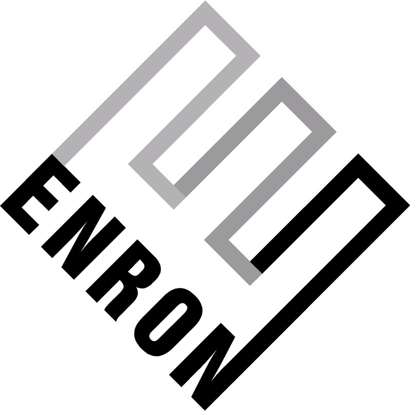 Enron logo with geometric design