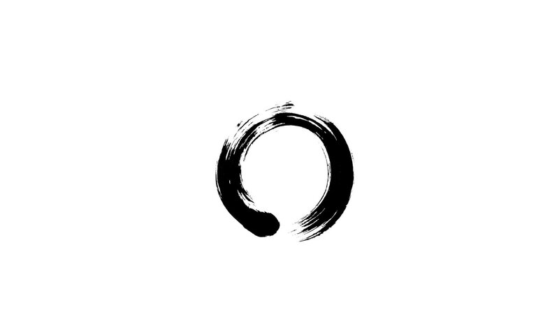 Enso circle brushstroke