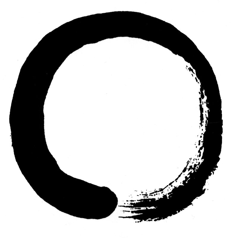 Enso circle brushstroke