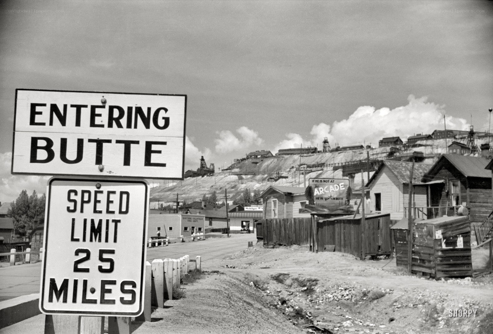 Entering Butte, Montana