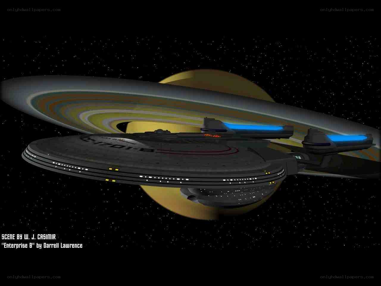 Enterprise B near a gas giant
