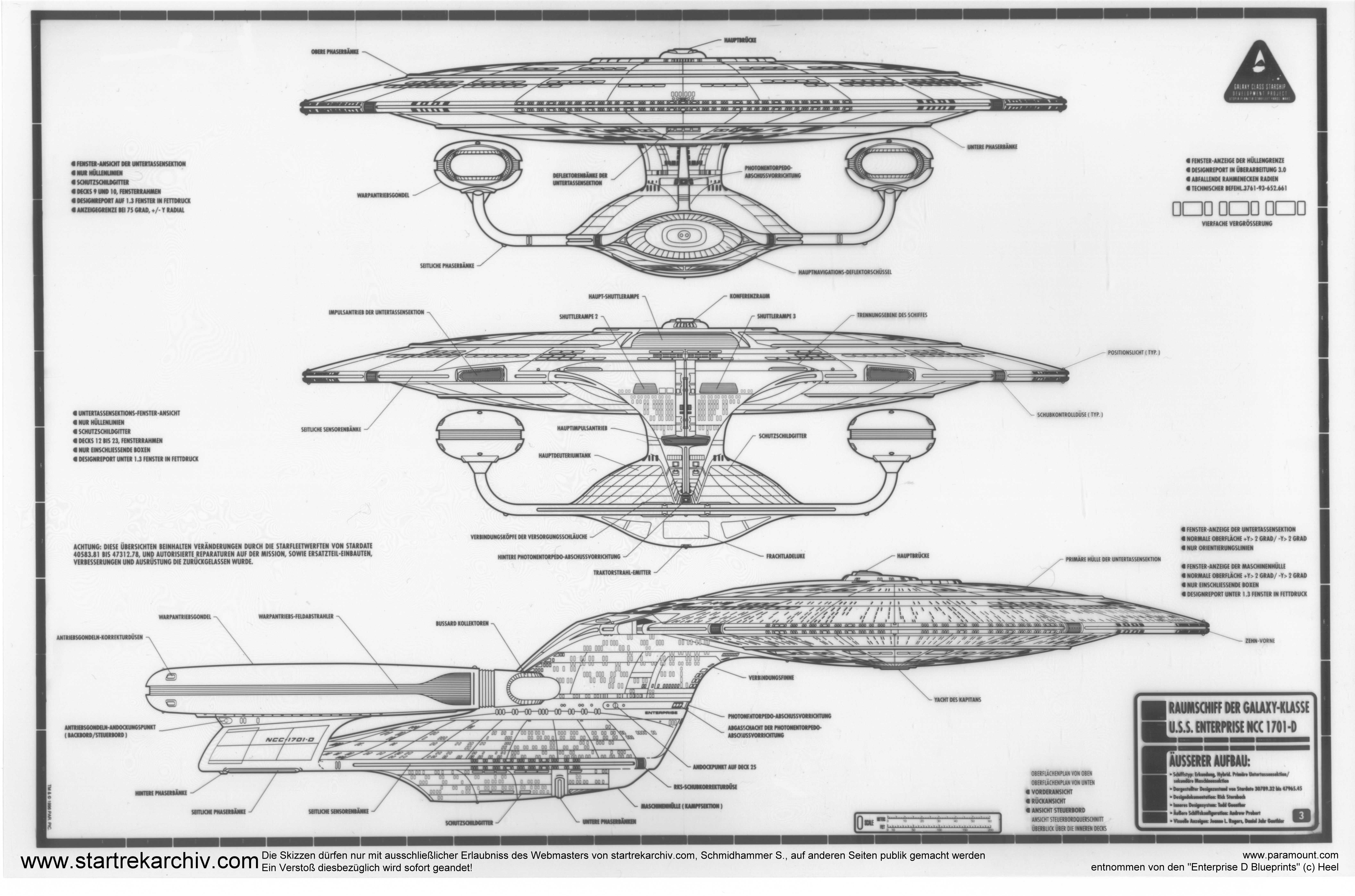 Enterprise D blueprints