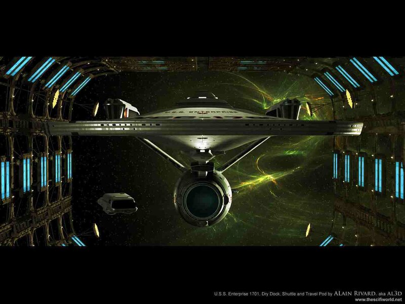 Enterprise in dry dock