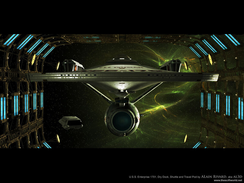 Enterprise in dry dock