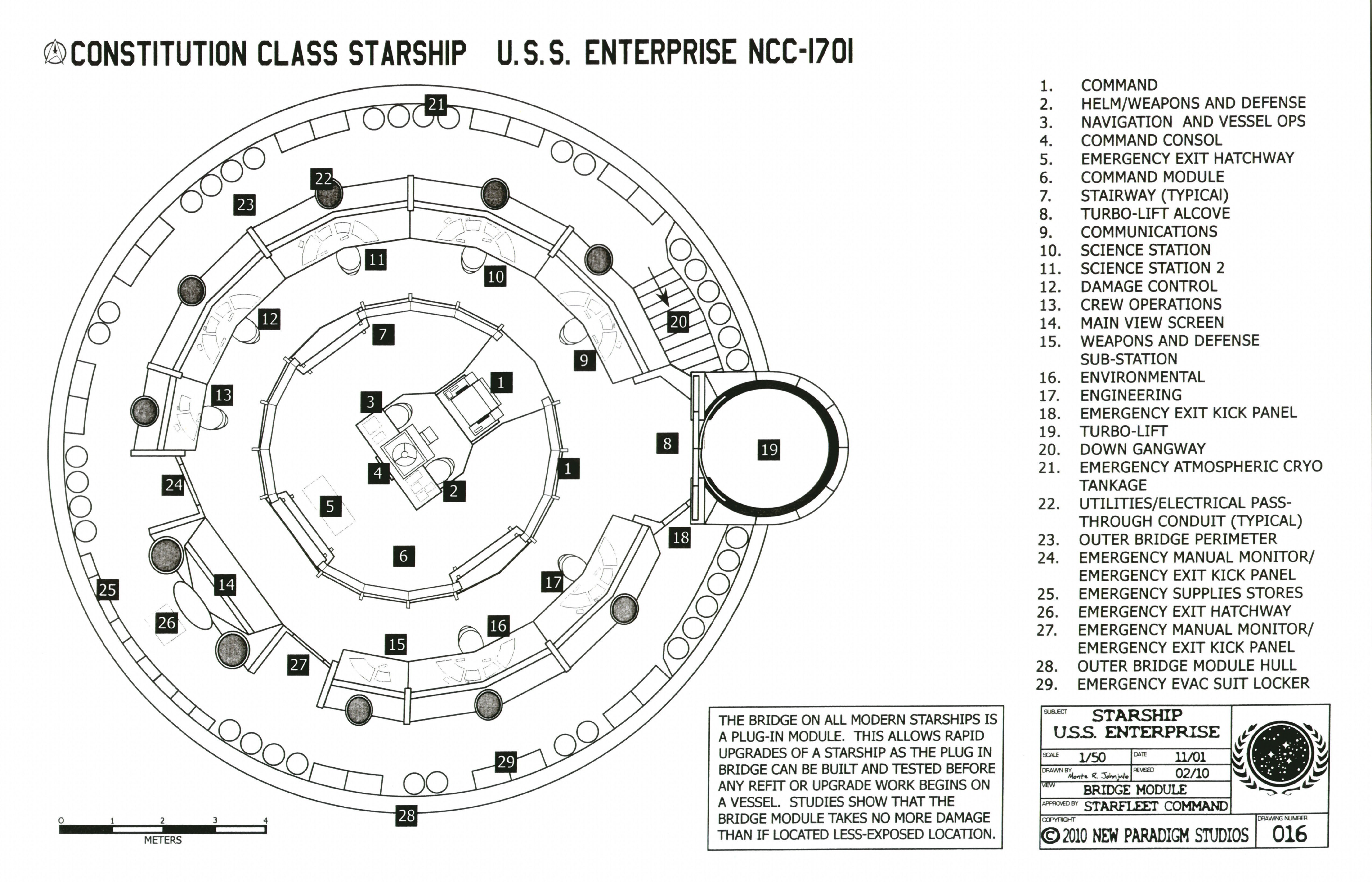 Enterprise NCC-1701 deck plan