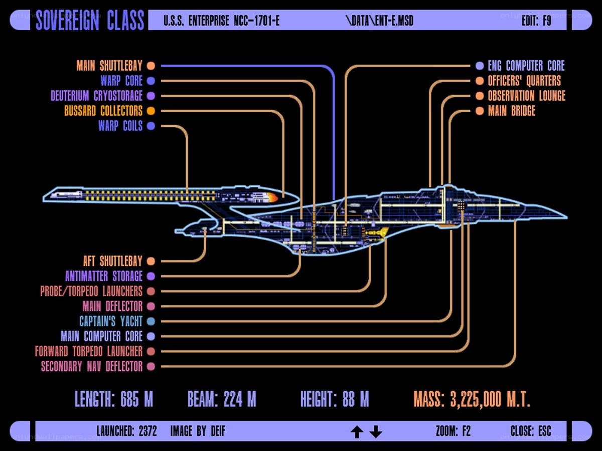 Enterprise NCC-1701-E schematic