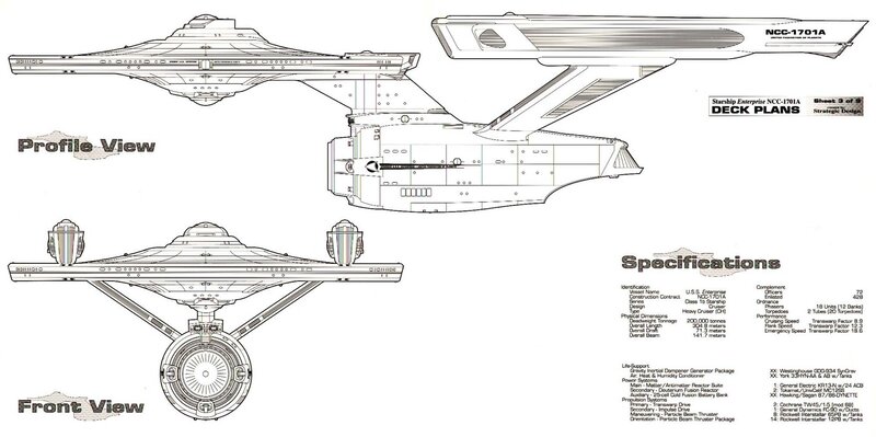 Enterprise NCC-1701A deck plans