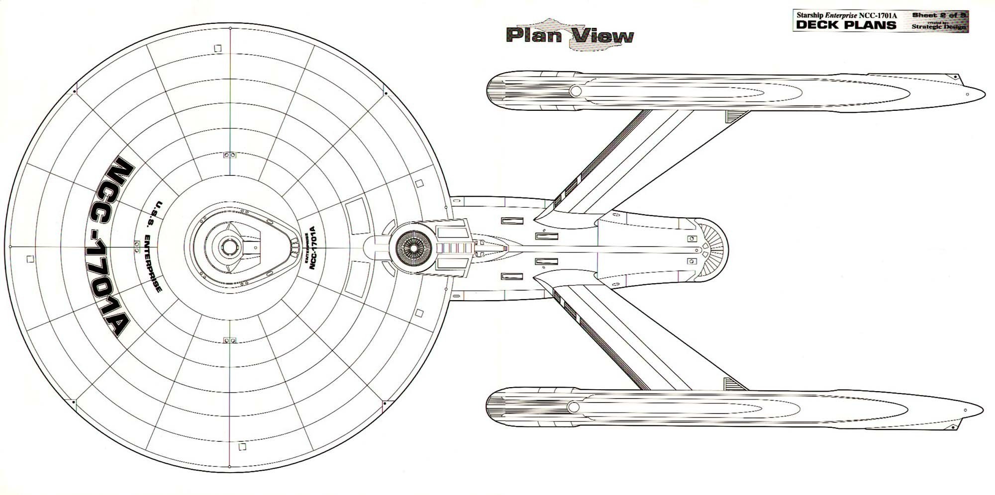 Enterprise NCC-1701A deck plans