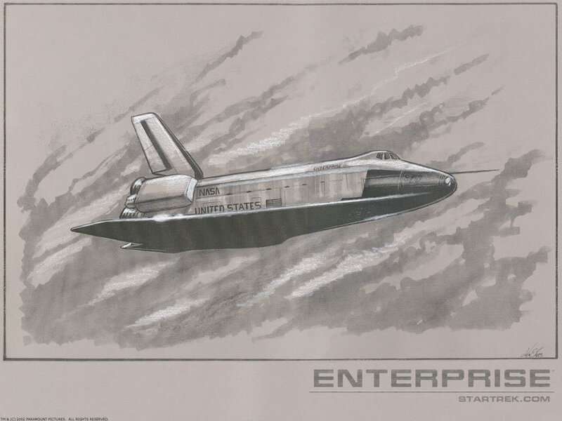 Enterprise shuttlecraft concept art