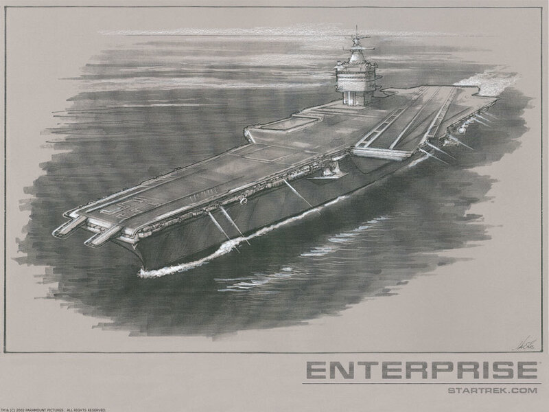 Enterprise starship concept art