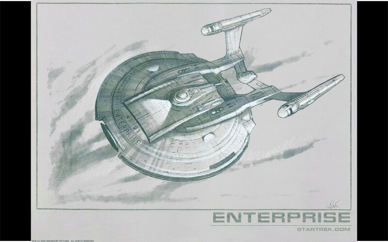 Enterprise starship sketch